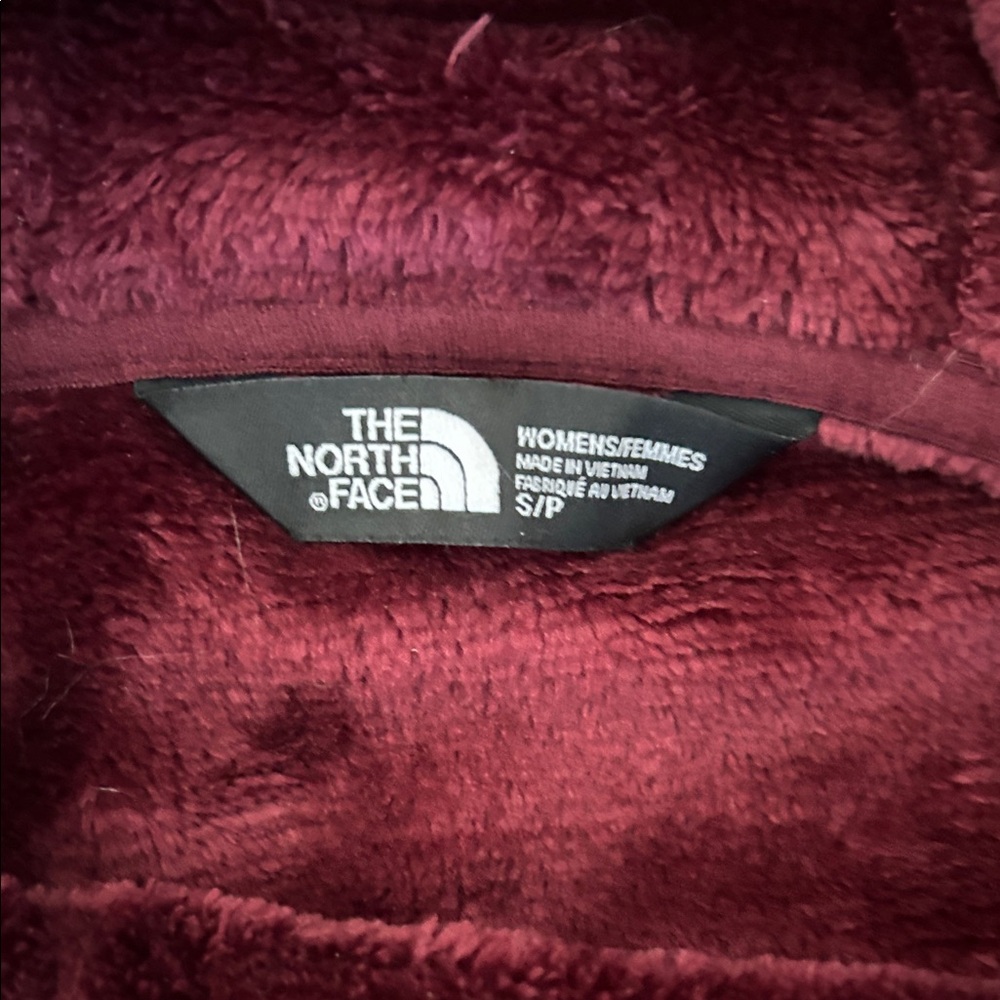The North Face Women's Burgundy Fleece Hoodie - Picture 3 of 3